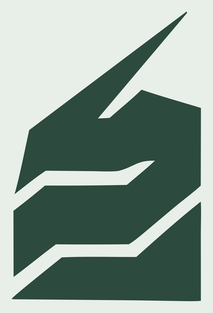 Industrial Bolt Brain Logo #e8efe9/#2d4a3e