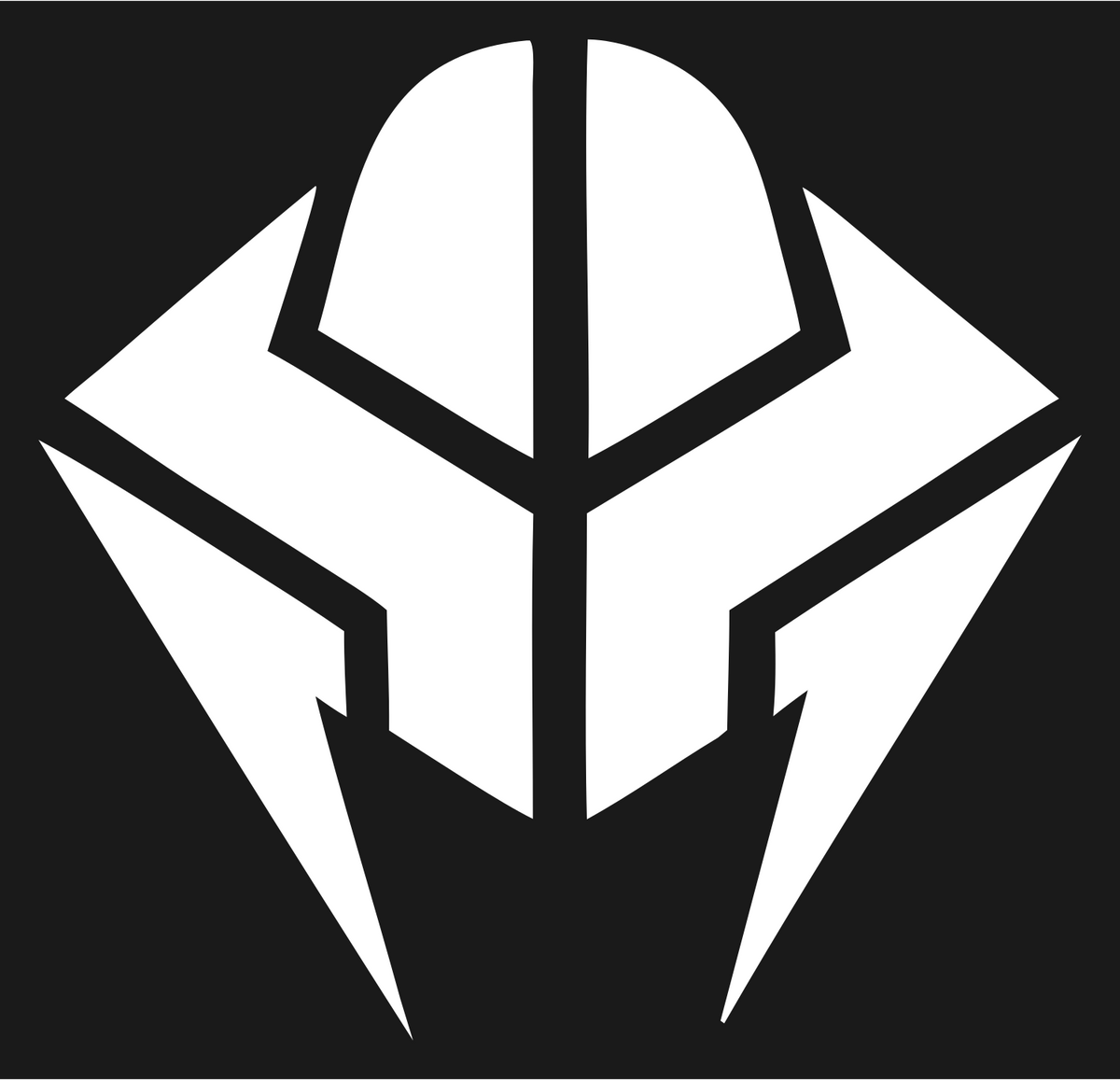 Spartan Helmet AI Logo #1a1a1a/#ffffff