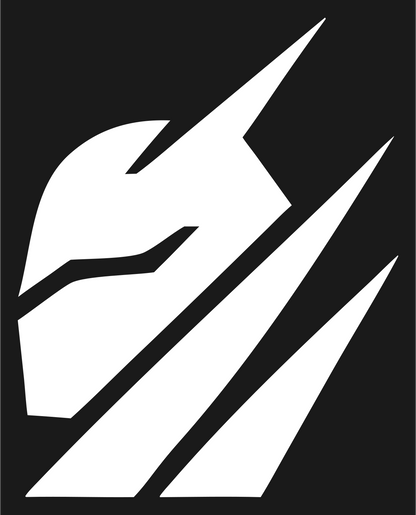Slashed Helmet AI Logo #1a1a1a/#ffffff
