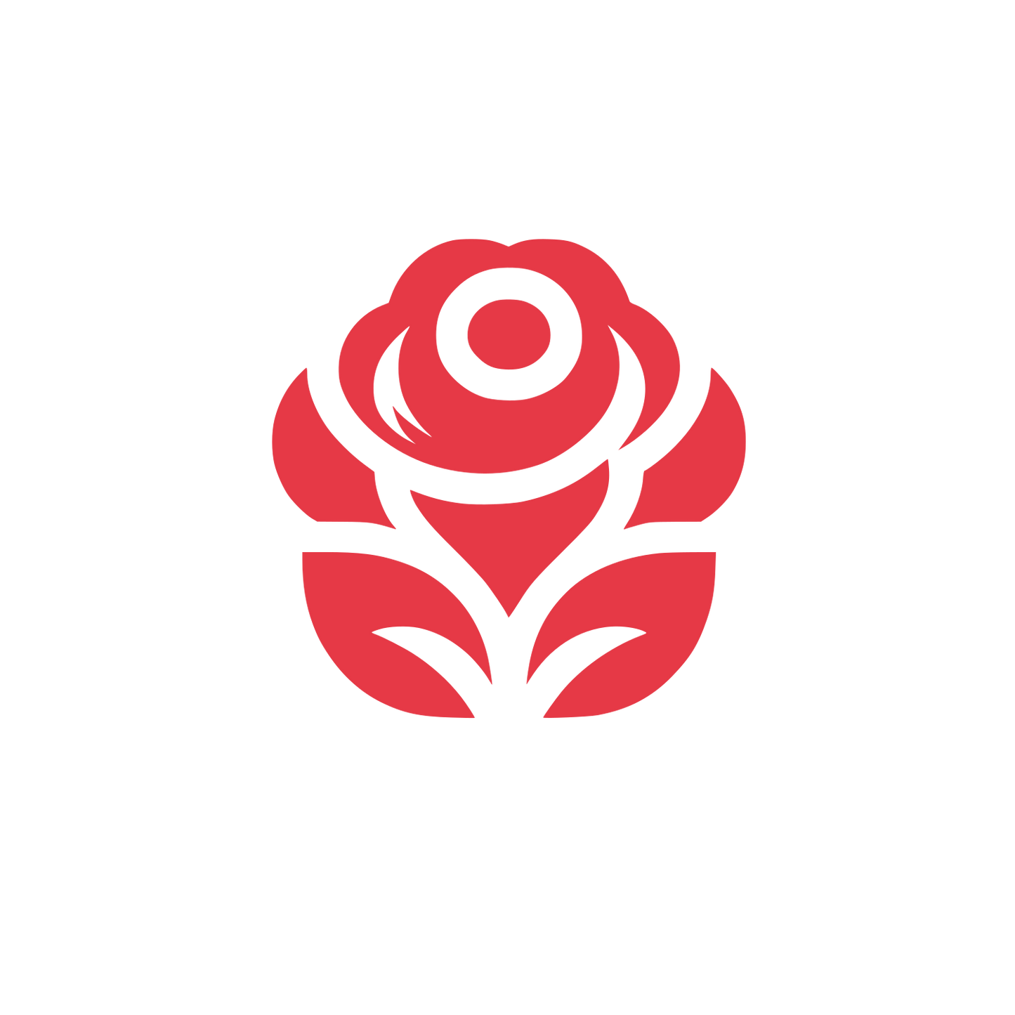 Floral Rose Logo #E63946