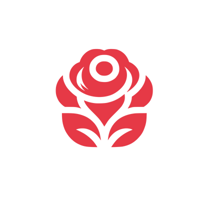 Floral Rose Logo #E63946