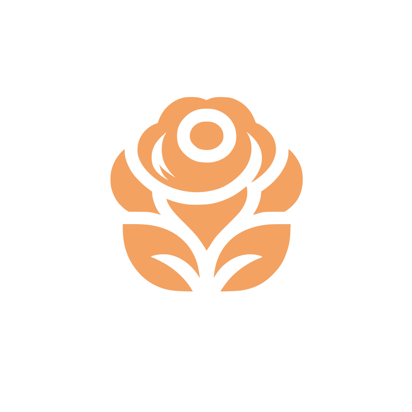 Floral Rose Logo #F4A261