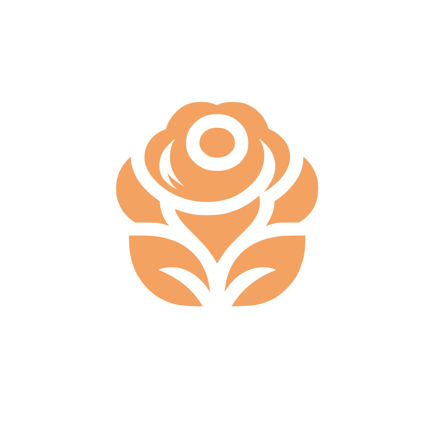 Floral Rose Logo #F4A261
