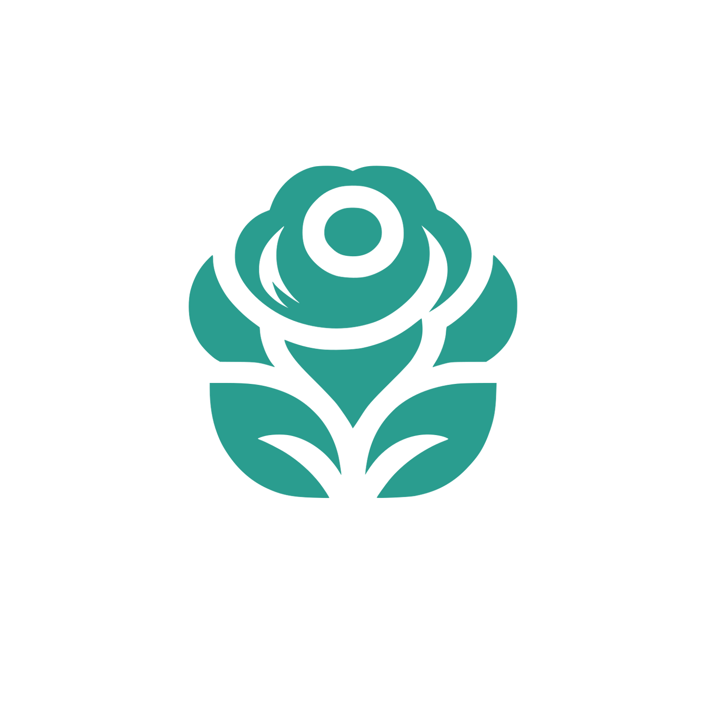 Floral Rose Logo #2A9D8F