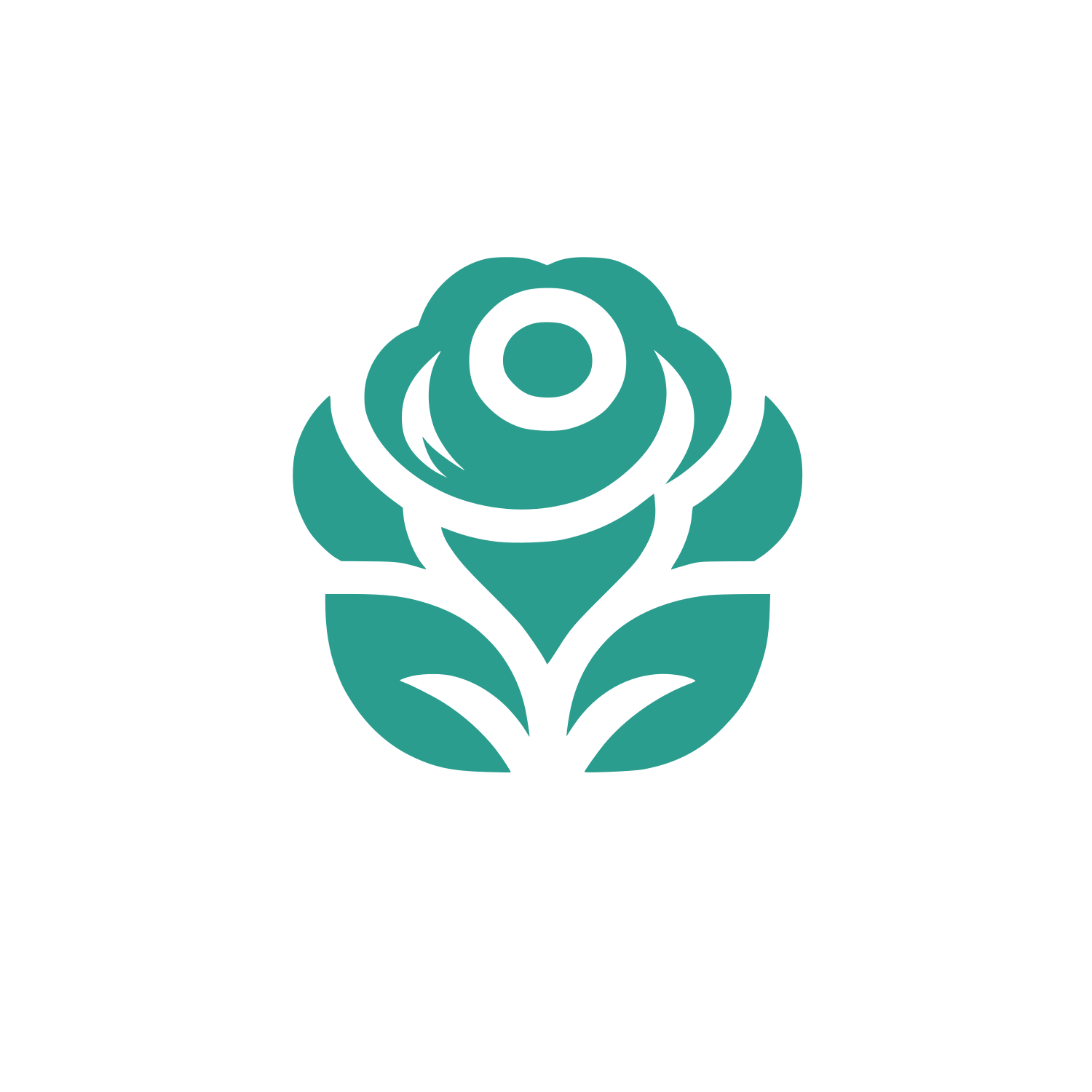 Floral Rose Logo #2A9D8F