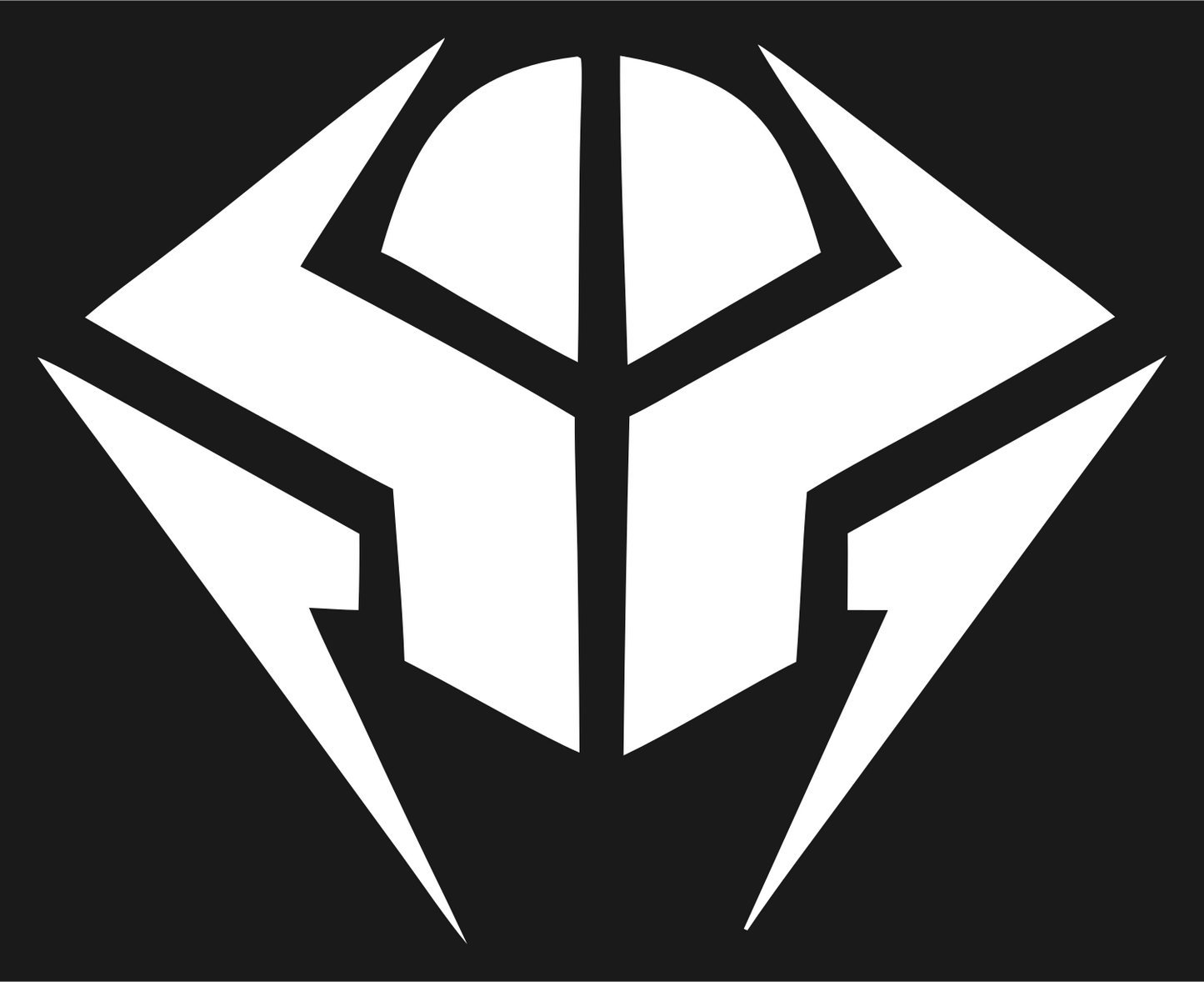 Armored Visor Shield Logo #1a1a1a/#ffffff