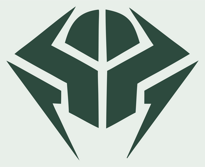 Armored Visor Shield Logo #e8efe9/#2d4a3e