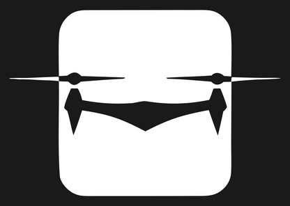 Drone Fang Square Logo #1a1a1a/#ffffff