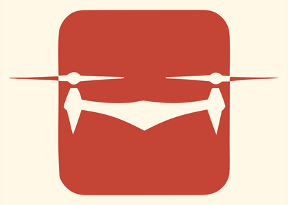 Drone Fang Square Logo #fff8e7/#c44536