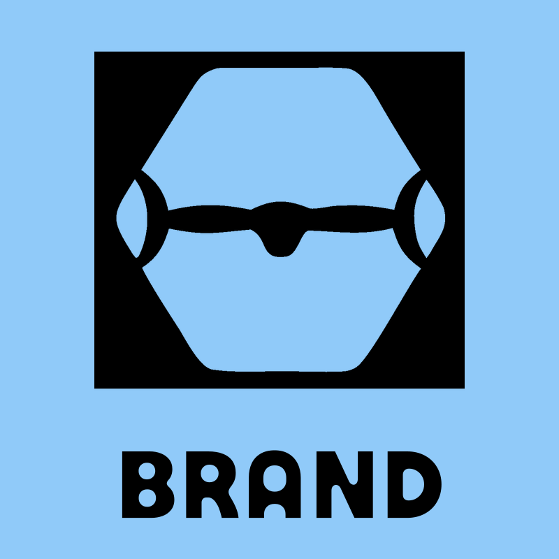 Hexagon Drone Negative Space Logo preview