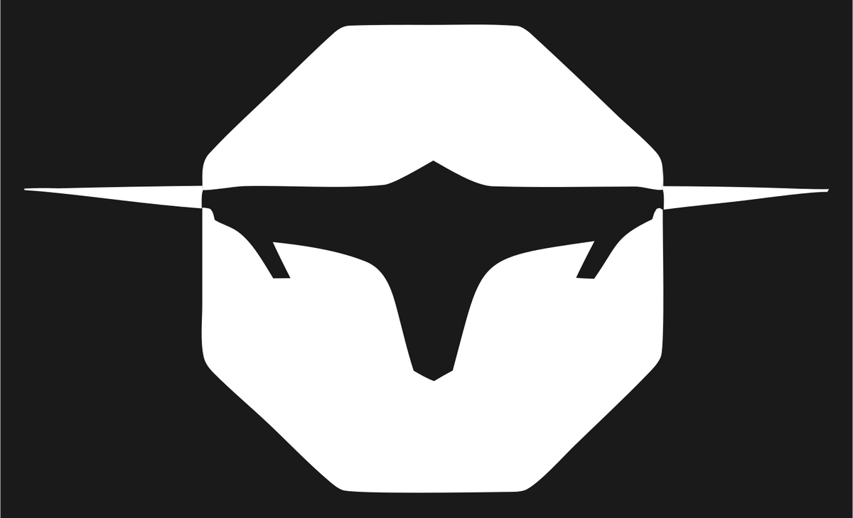 Longhorn Drone Octagon Logo #1a1a1a/#ffffff
