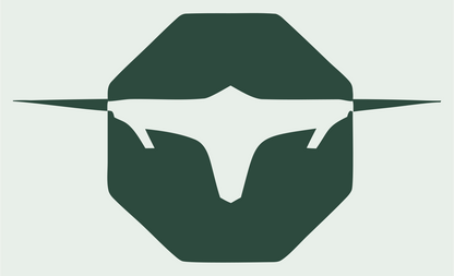 Longhorn Drone Octagon Logo #e8efe9/#2d4a3e