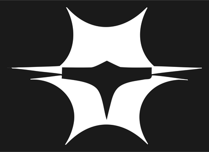 Four Point Star Drone Logo #1a1a1a/#ffffff