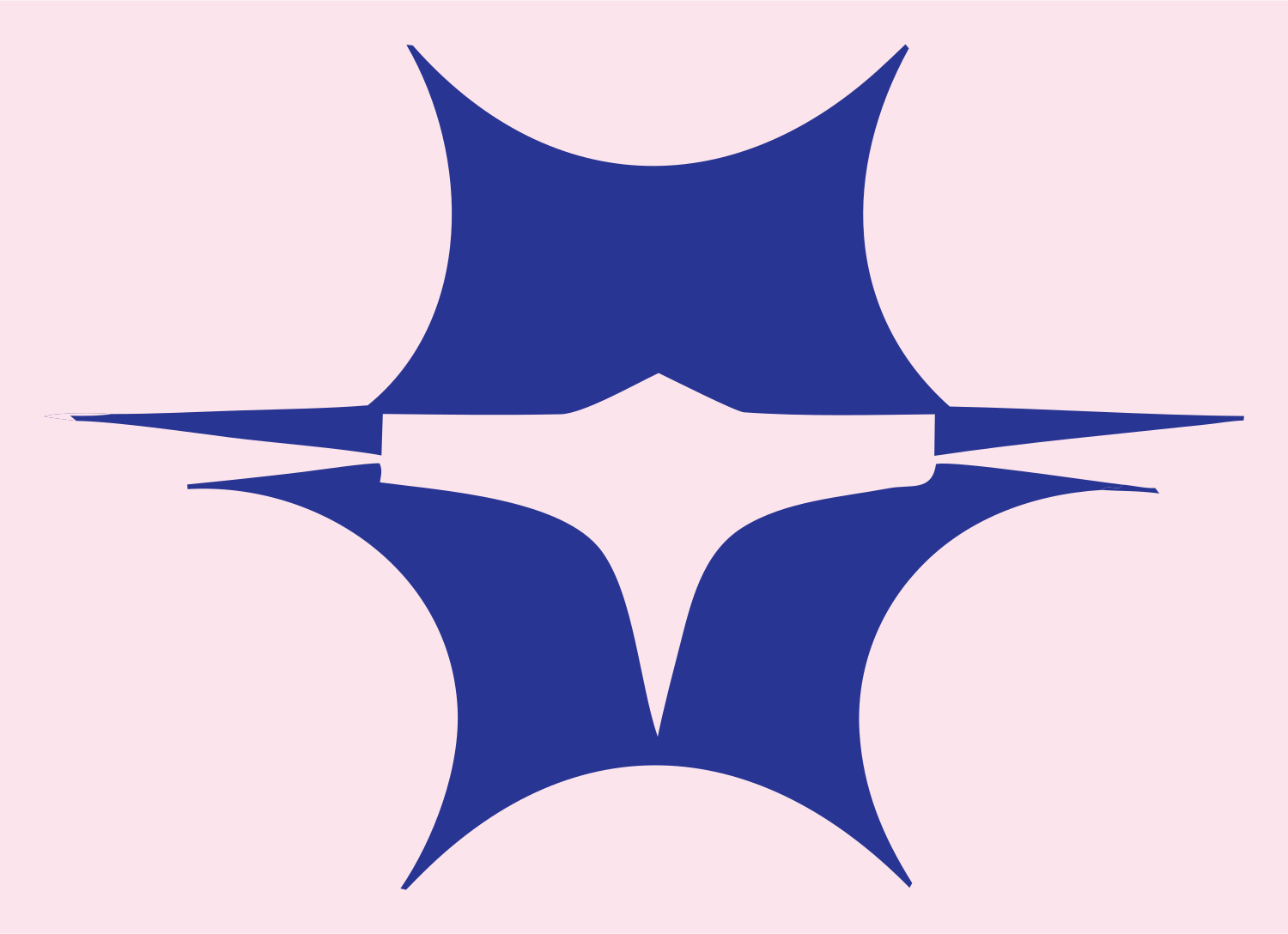 Four Point Star Drone Logo #fce4ec/#283593