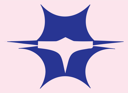 Four Point Star Drone Logo #fce4ec/#283593