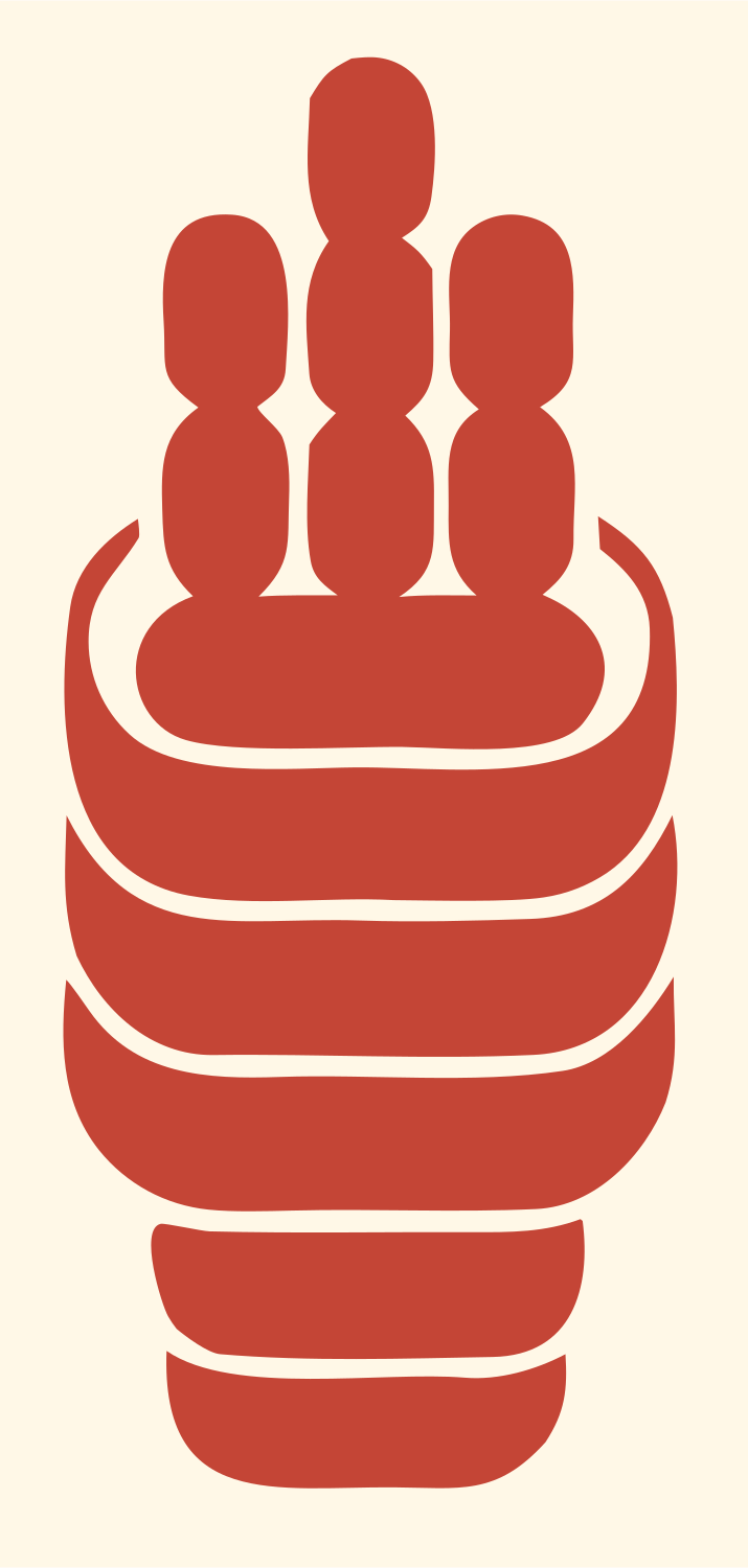 Robot Hand Fist Bold Logo #fff8e7/#c44536