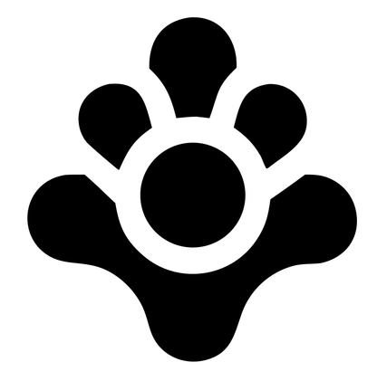 Robot Hand Gesture Logo