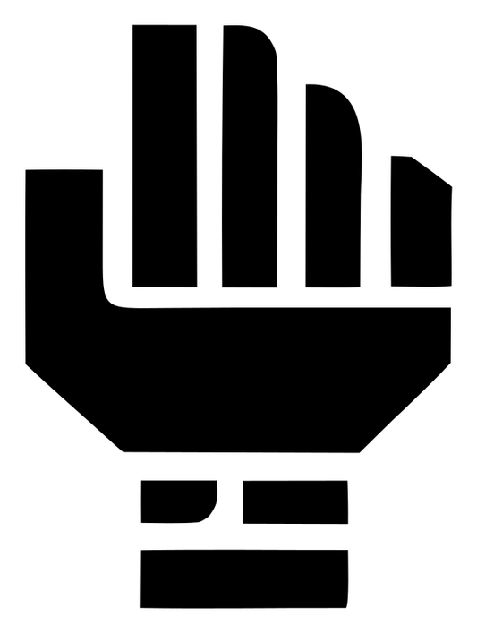 Geometric Fist Power Logo