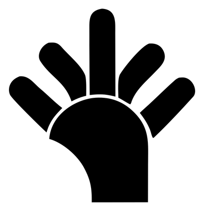 Robot Hand Bold Logo