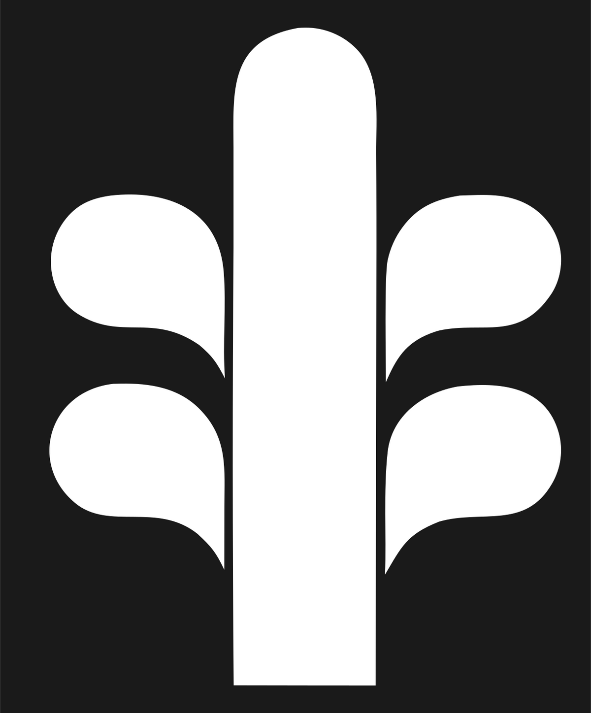 Bold Tree Branch Logo #1a1a1a/#ffffff