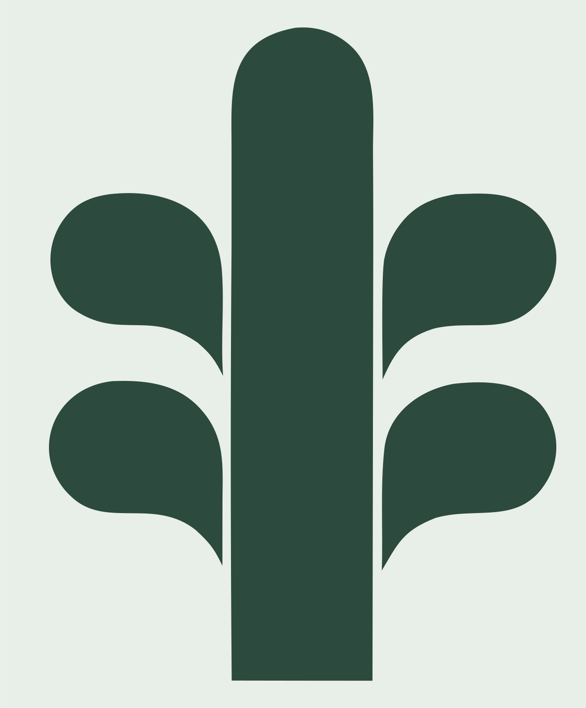 Bold Tree Branch Logo #e8efe9/#2d4a3e