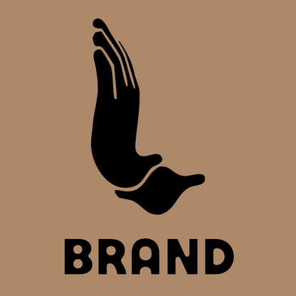 Clasped Hands Silhouette Logo preview