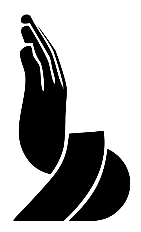 Raised Praying Hands Logo