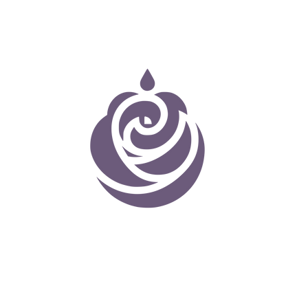 Rose Flower Logo #6C5B7B