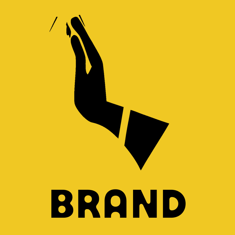 Reaching Hand Silhouette Logo preview