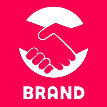 Negative Space Handshake Round Logo preview