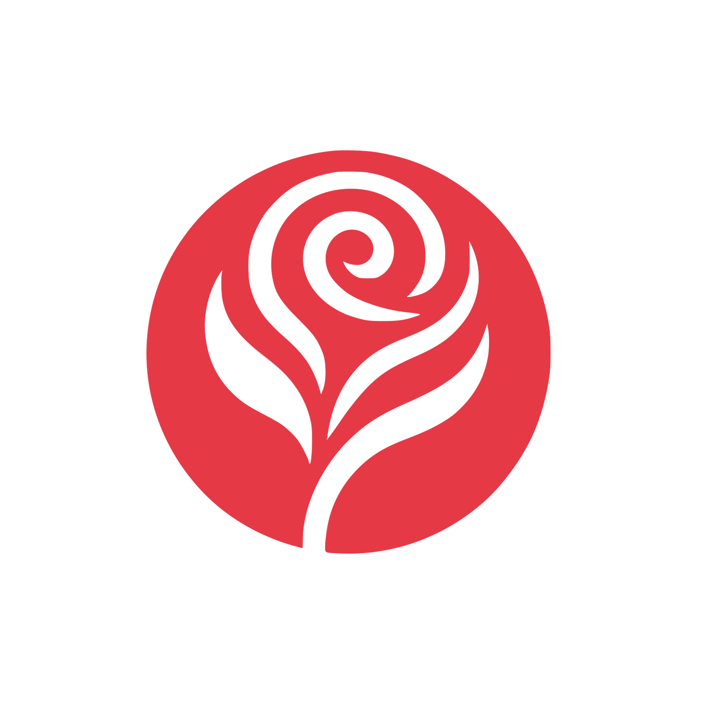 Rose Logo #E63946