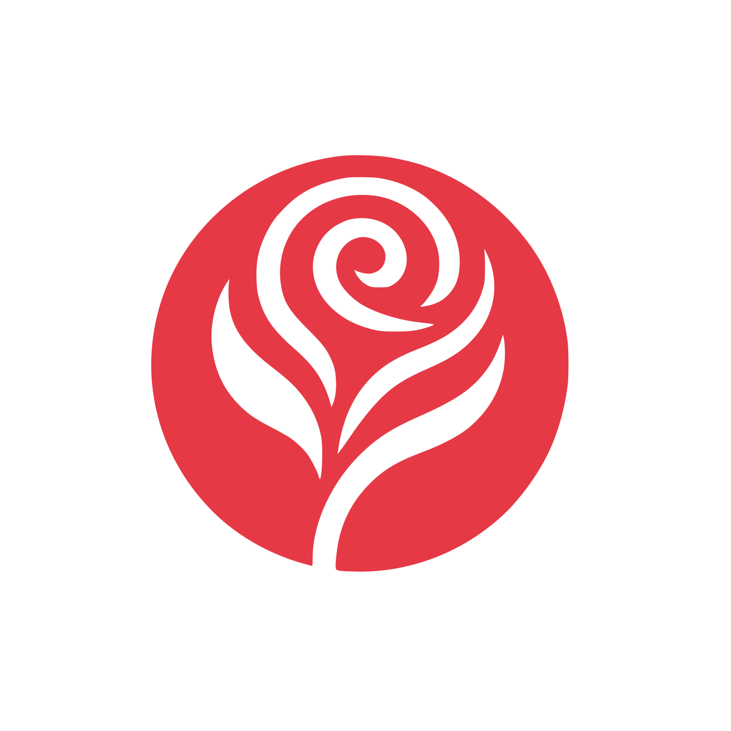 Rose Logo #E63946