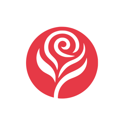 Rose Logo #E63946