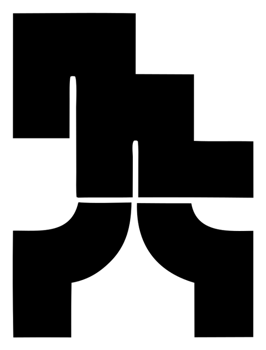 Brutalist Runner Block Logo