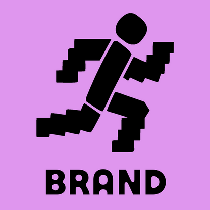Pixel Runner Brutalist Logo preview