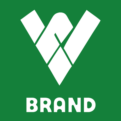 Letter W Runner Brutalist Logo preview