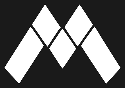 Letter M Diamond Tiles Logo #1a1a1a/#ffffff