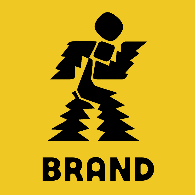 Forest Runner Brutalist Logo preview