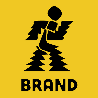 Forest Runner Brutalist Logo preview