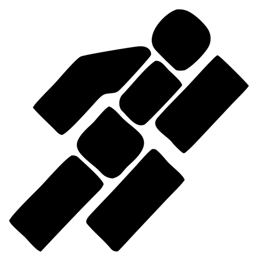 Fragmented Tiles Runner Logo