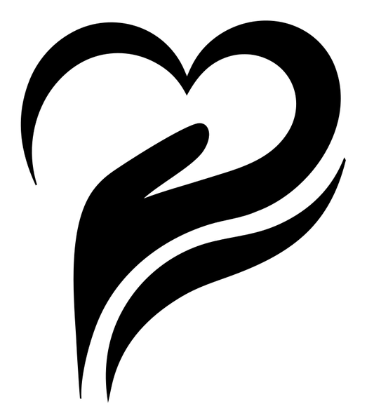 Flowing Heart Flame Logo