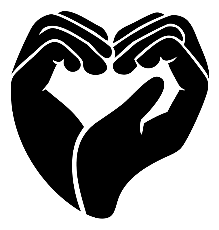 Heart Gesture Hands Logo