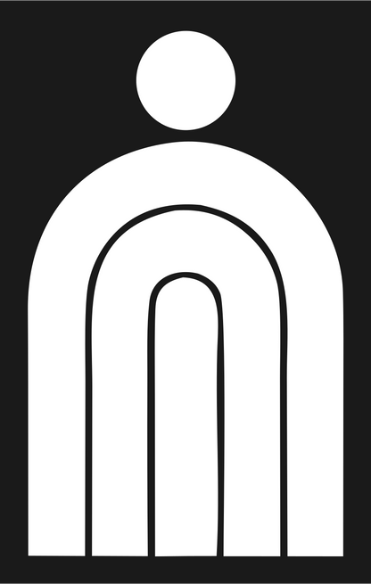 Person Arch Nested Logo #1a1a1a/#ffffff