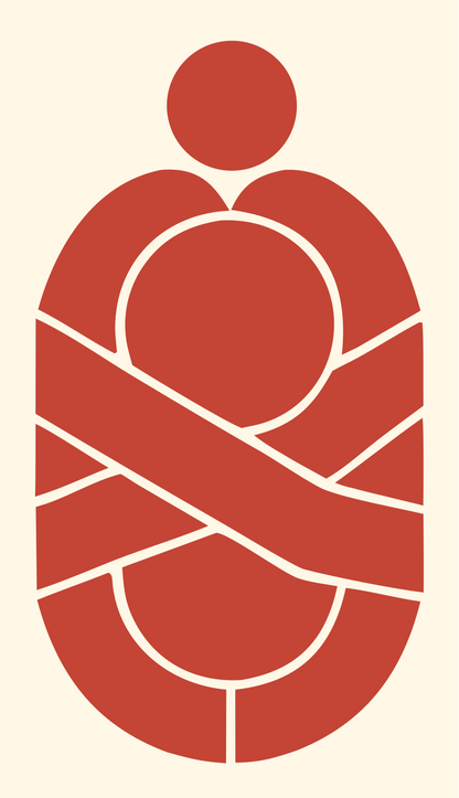 Swaddled Figure Capsule Logo #fff8e7/#c44536