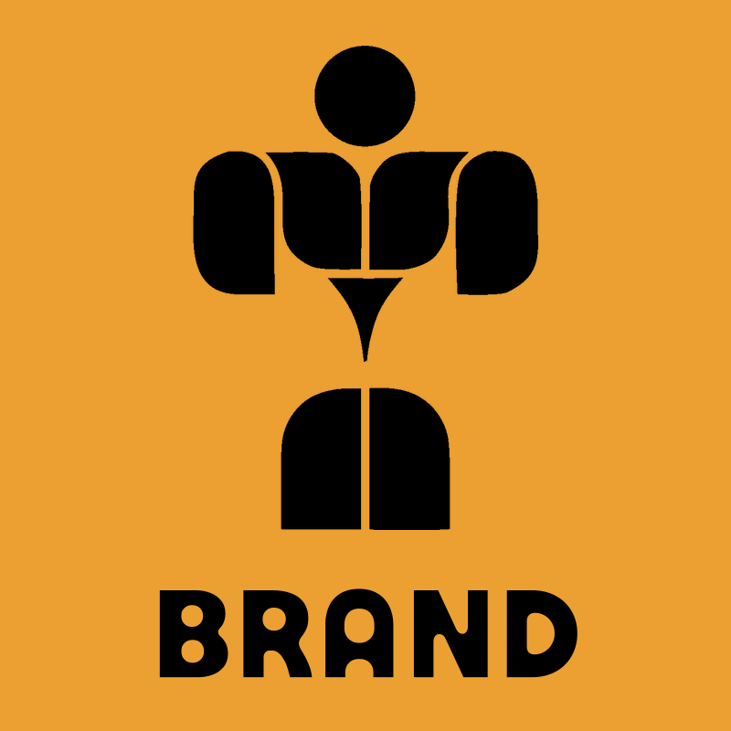 Muscular Figure Silhouette Logo preview