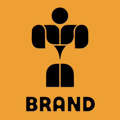 Muscular Figure Silhouette Logo preview