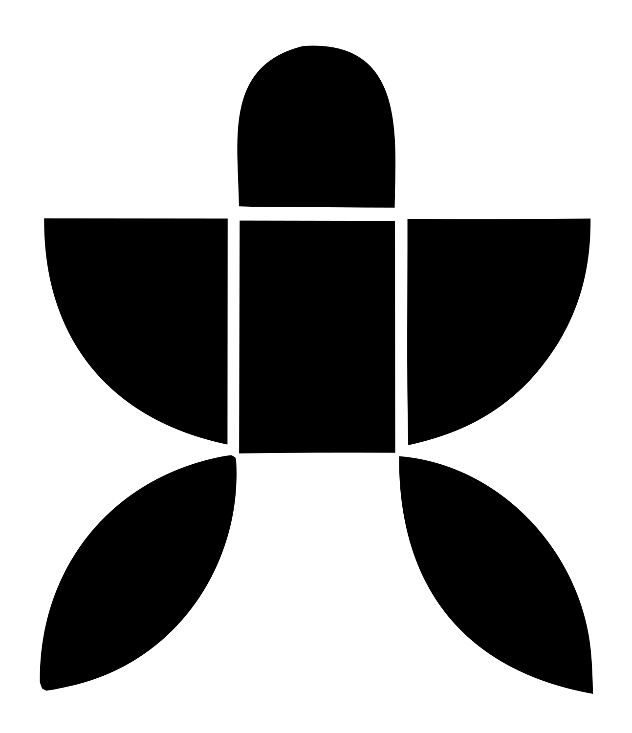 Space Capsule Logo #ffffff/#000000