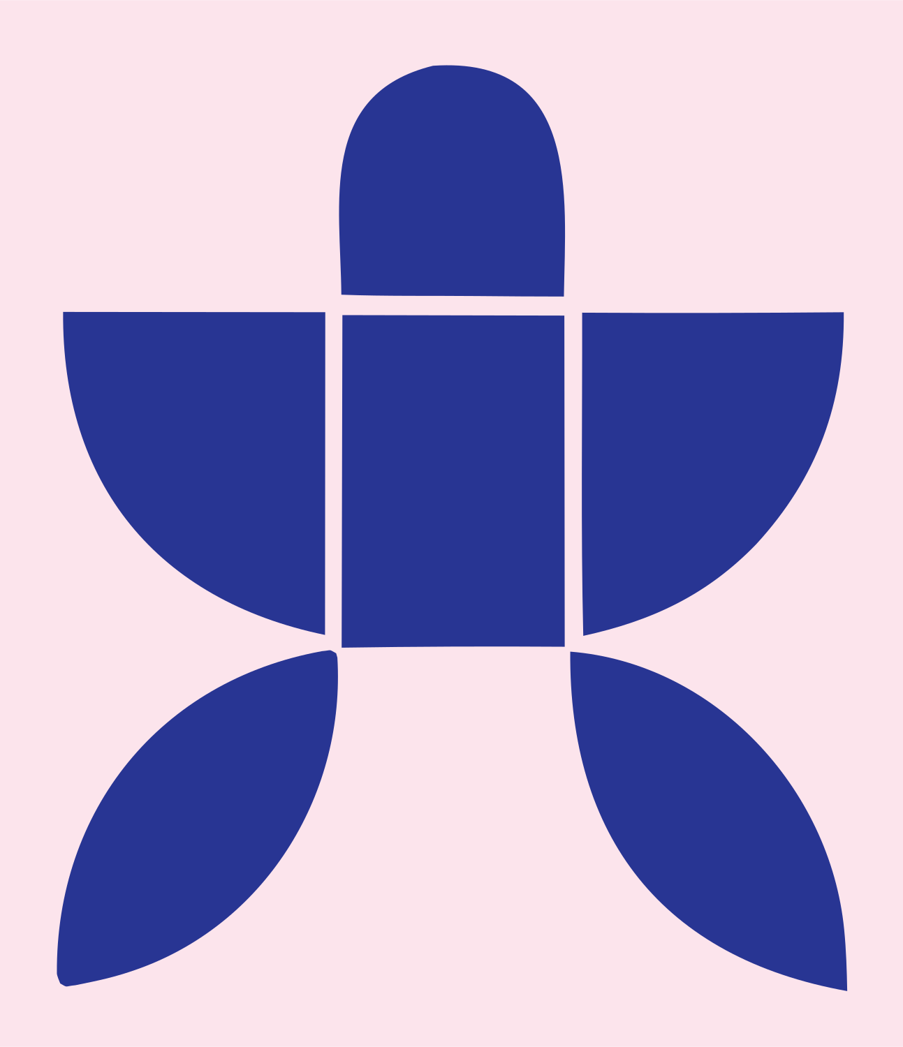 Space Capsule Logo #fce4ec/#283593