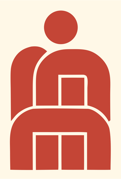 Astronaut Seat Harness Logo #fff8e7/#c44536