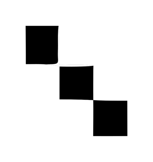 Descending Squares Steps Logo
